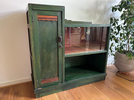 Image 1 of Vintage theekastje Amsterdamse School