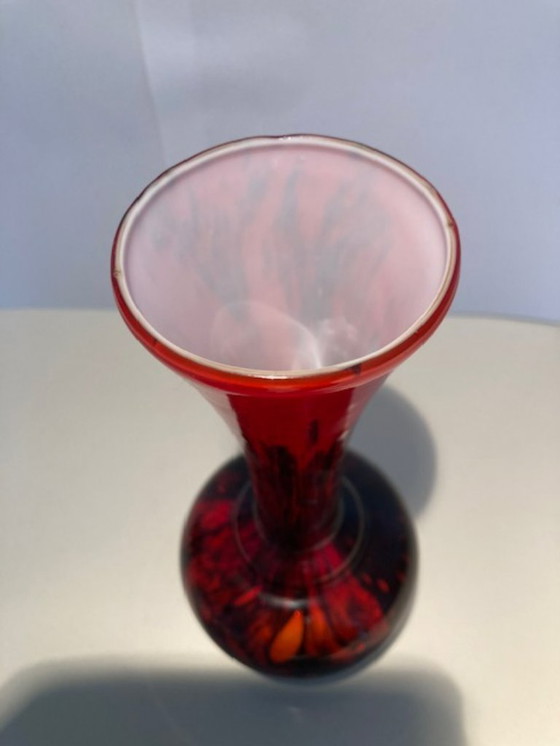 Image 1 of VB Opaline Florence vase designed by Carlo Moretti