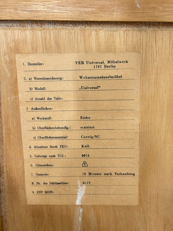 Image 1 of Mobile/credenza/armadio vintage per soggiorno in rovere, design di metà secolo.