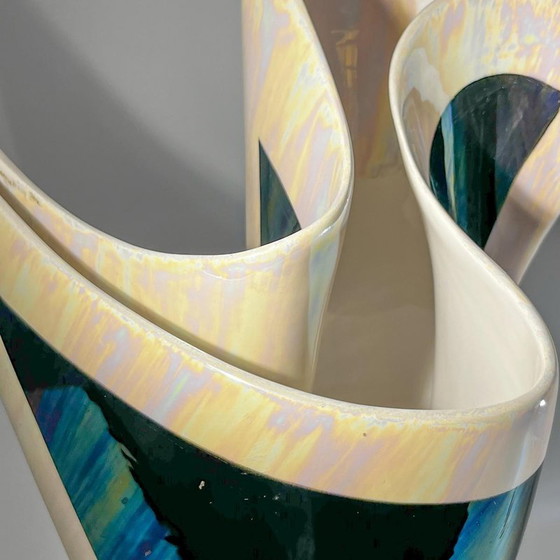 Vase sculptural en céramique irisée, années 1960-1970 – Ceramic (photo 2 of 14)