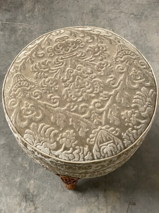 Image 1 of Prachtige Vintage Louis xv Poef