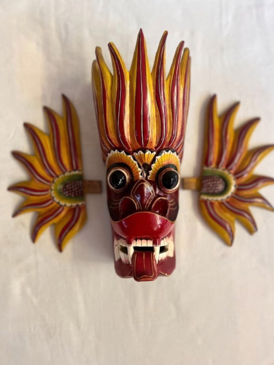 Image 1 of Traditioneel Gara Yakka-masker uit Sri Lanka
