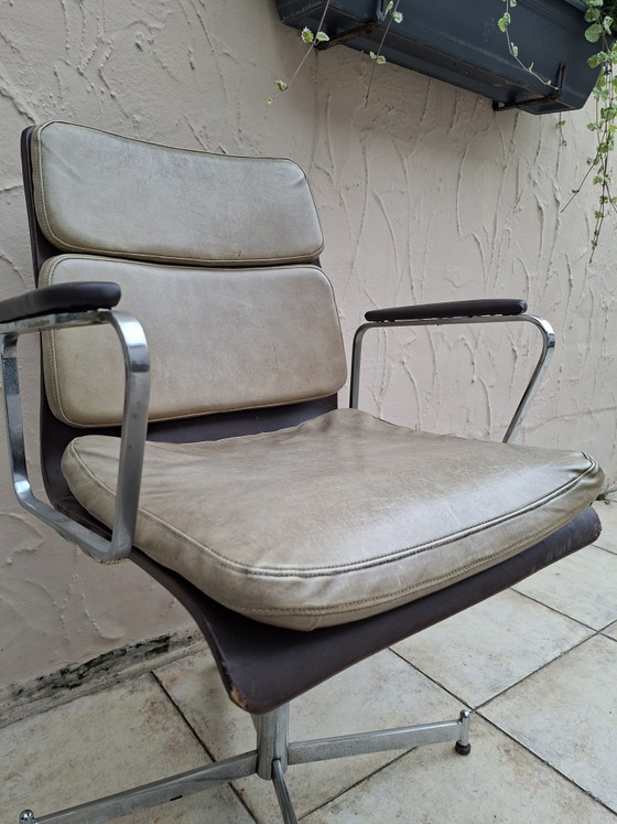 Image 1 of Vintage chrome office chair