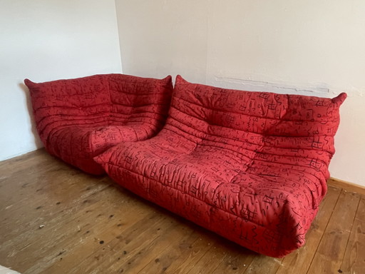1993 Ligne Roset Togo 2-Seater & Corner Set – 20th Anniversary