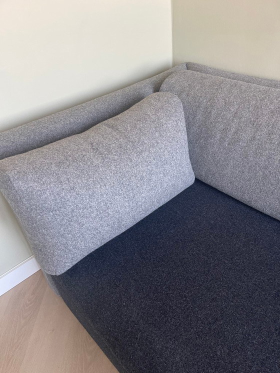 Image 1 of Divano HAY Hackney a 3 posti; tessuto Kvadrat Divina grigio e antracite