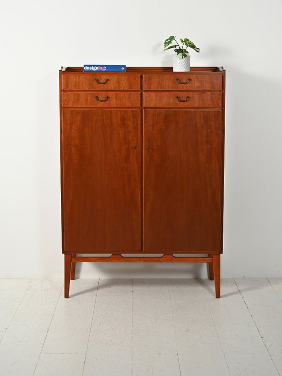 Image 1 of Scandinavian Mahogany Cabinet 1950s
