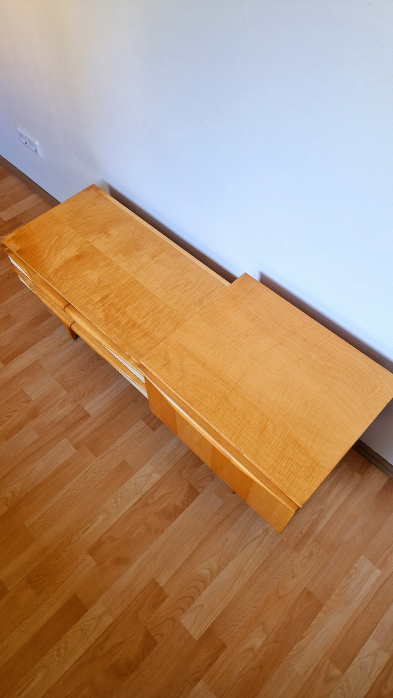 Image 1 of Buffet blond vintage suédois moderne du milieu du siècle, années 1950