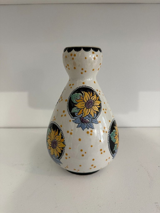 Vase en céramique émaillée – Charles CATTEAU pour KERAMIS