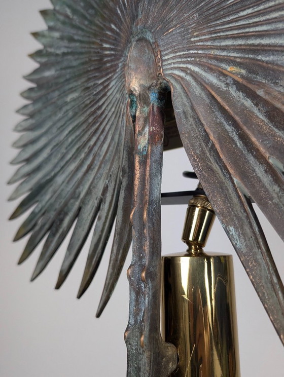Lampadaire Valenti Fan Palm en Bronze et Laiton, années 1970 – Brass (photo 11 of 16)