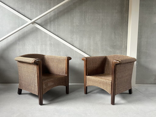 Vintage rotan armchairs (2)