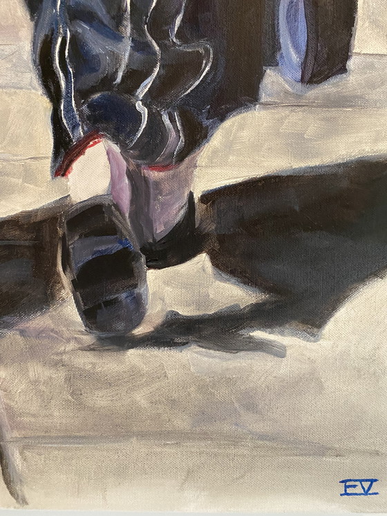 Image 1 of Donne a Kyoto - Olio su tela