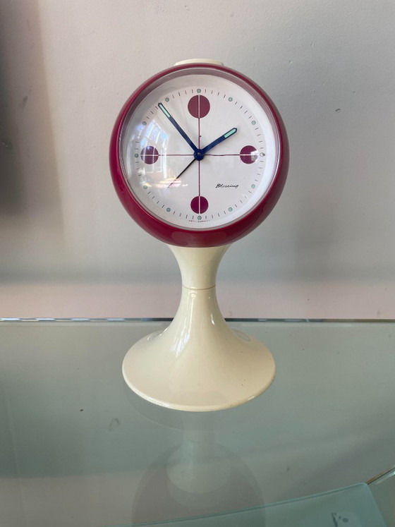 Horloge vintage Space Age avec fonction alarme – Blessing, Pendules, Plastic (photo 7 of 11)
