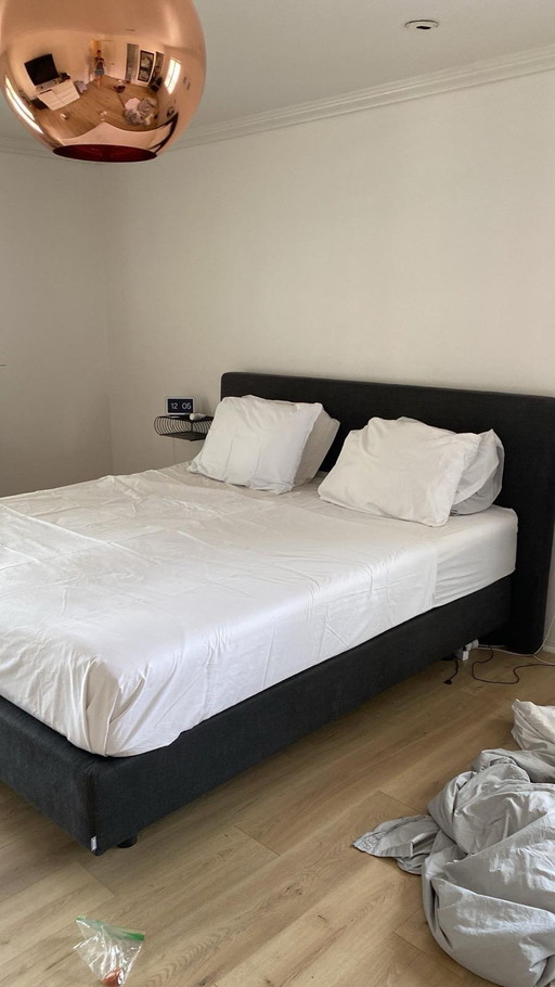 Sommier tapissier Auping 180x200 antraciet 