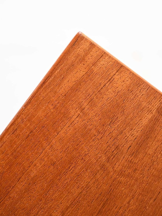 Image 1 of Tavolino da caffè vintage scandinavo anni '50 in faggio e teak