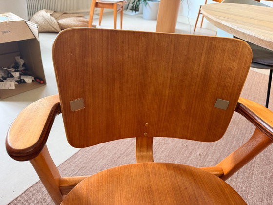 Chaise Domus en Teck, Ilmari Tapiovaara pour Knoll International, Années 50, Édition Rare (photo 4 of 10)