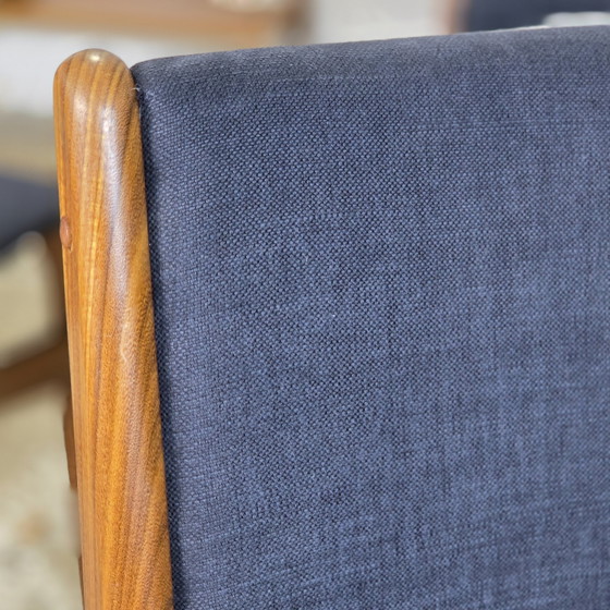 Image 1 of 4x Erik Buch vintage jaren 60 Deense stoel gerestaureerd teak