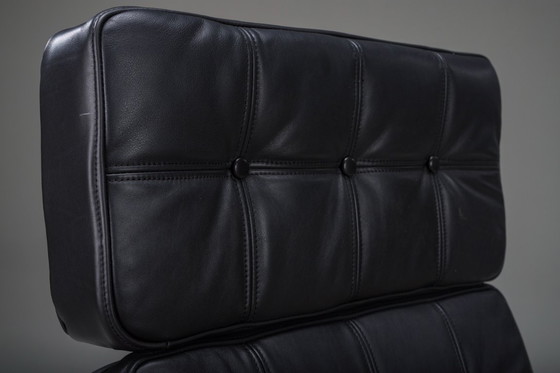 Image 1 of  Mid Century Modern FD 164 fauteuil in teak en zwart leer van Arne Vodder voor Cado, Denemarken, 1960