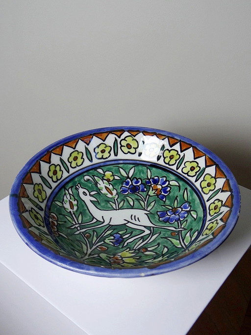Balian Armenian Hand-Painted Ceramic Bowl 1950s-60s Jerusalem