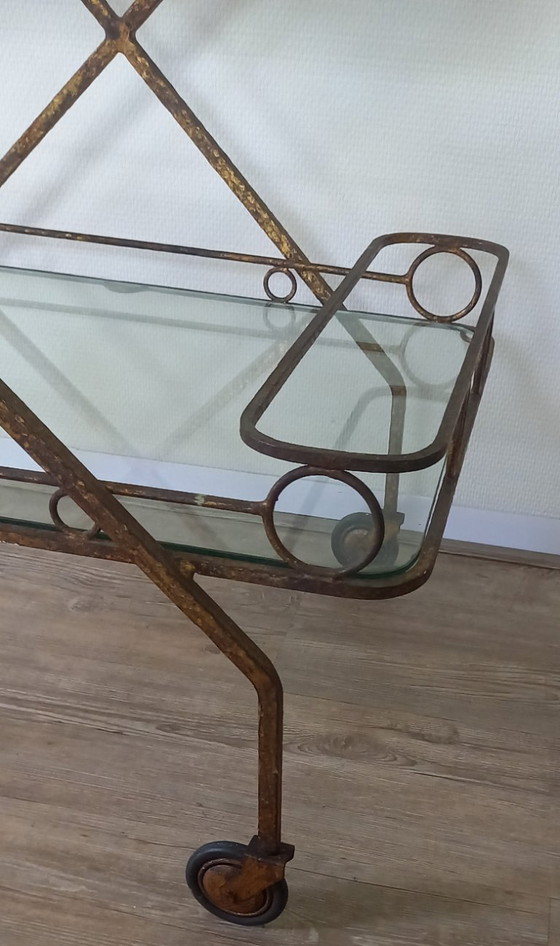 Carrello Bar in Metallo Dorato – Carrelli bar, Glass (photo 4 of 5)
