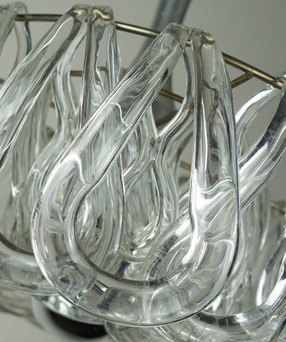 mid century PENDANT LIGHT with 24 acrylic elements 1960s 1970s space age hanging lamp – Pendant lamps (photo 5 of 11)