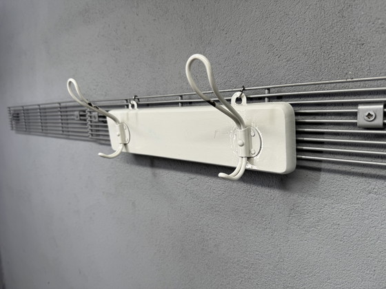 Image 1 of White Coat Rack with Double Hooks