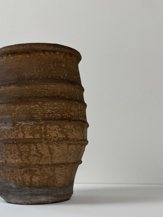 Image 1 of Large vintage brown terracotta vase, France, 1960