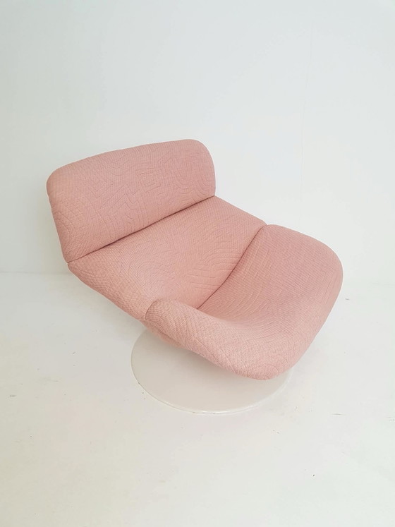 Artifort F518 Geoffrey Harcourt upholstered Kvadrat pink, Armchairs, Metal, Polyester, Vintage (photo 4 of 13)