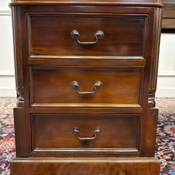Classic English Desk Set with Office Chairs – Leather, Wood (photo 11 of 23)