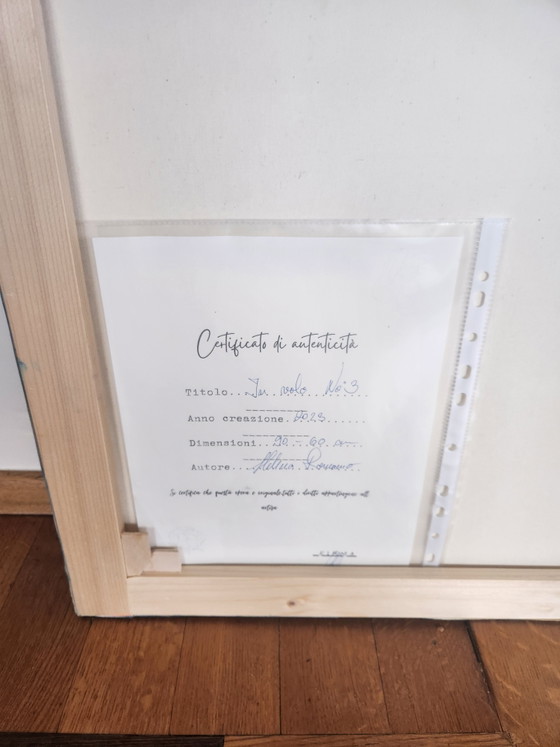 Image 1 of Beautiful Original Painting "In volo N°3" – Hiletia Romano (2023) with Certificate