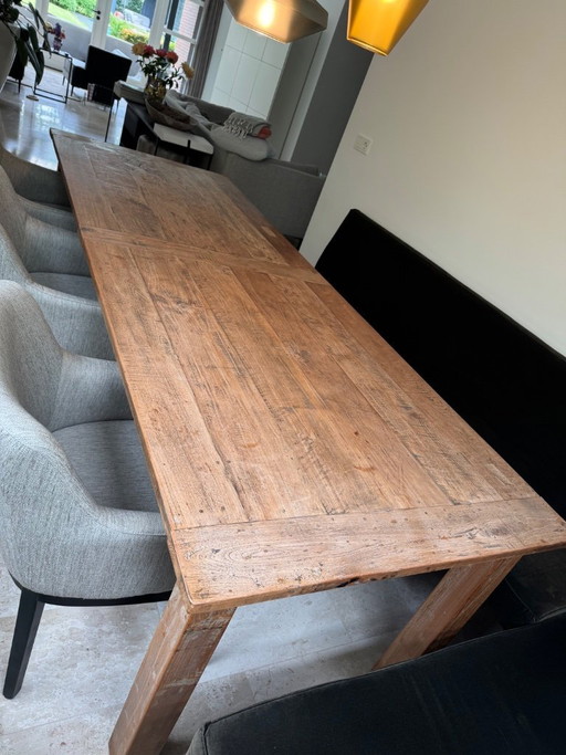 Esstisch aus Teakholz, 280 cm