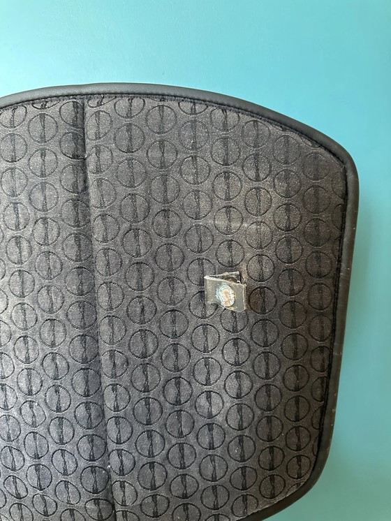 Image 1 of 2x Bertoia Silla De Comedor Con Cojin Negro, vinilo