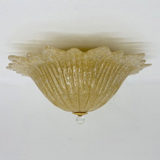 Image 1 of Plafonnier italien en verre de Murano, style années 1970