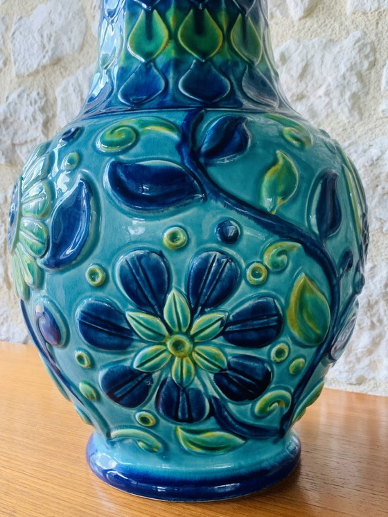 Image 1 of Tall, Mid-Century, West German Vase From Bay Keramik, 1960’s