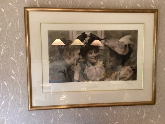 Image 1 of Heel klassevolle en tijdloze kader met tekening