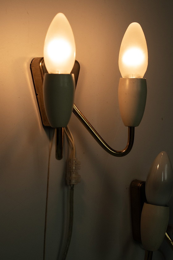 Image 1 of Pair of 50's wall lamps