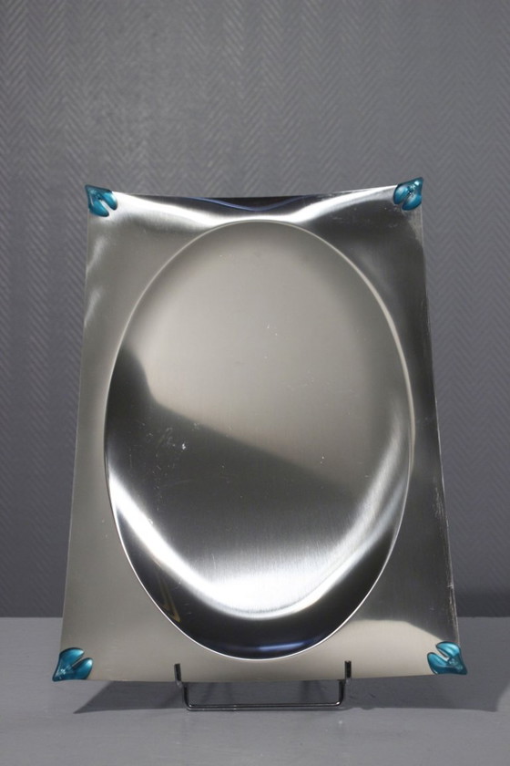 Image 1 of Alessi & Philippe Starck - Design dienblad "Voilà-Voilà" Roestvrij staal 1992