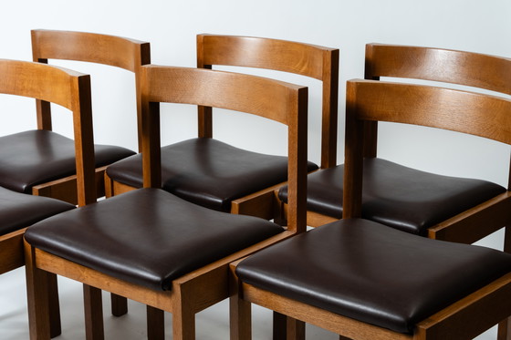 Image 1 of Gerard Geytenbeek restored 6 pieces of oak leather for AZS