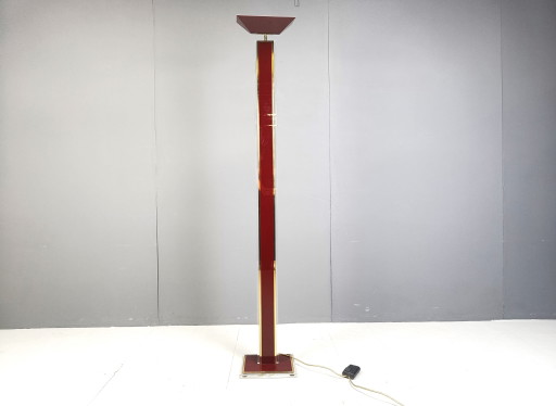 Vintage Brass And Lucite Floor Lamp, 1970S