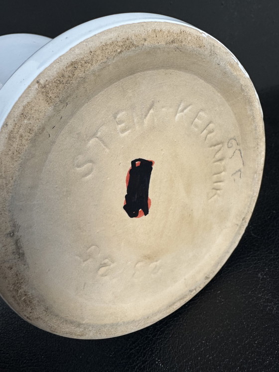 Image 1 of Diaboloförmige Keramikvasen aus Westdeutschland, 1960er Jahre