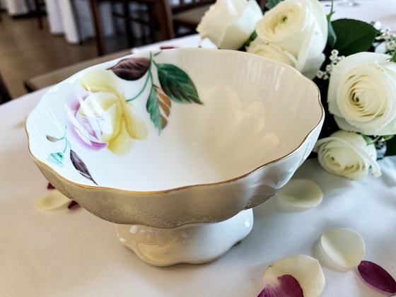 Image 1 of Lomonossow – Porzellan-Teeservice mit handbemalten Rosen