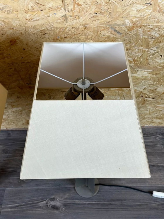 Image 1 of 2x 60er 70er Jahre XL Tischlampe Tischleuchte Aluminium Metall Space Age Design