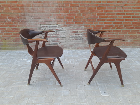 Image 1 of Zwei Kuhhornstühle von Louis van Teeffelen