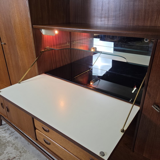 Image 1 of Louis van Teeffelen, Wébé vintage jaren 60 teak highboard