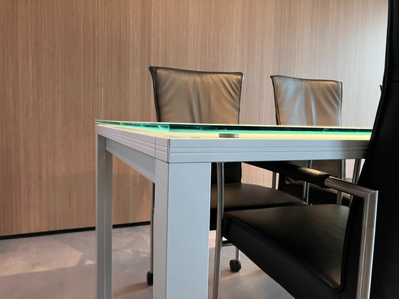 Eetkamerset (Ronald Schmitt Eettafel En 6 Framati Eetkamerstoelen) – Metal (photo 7 of 11)