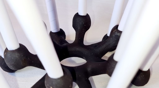 Set originale di 2 portacandele "Spider" con 1 confezione originale - Quistgaard Dansk Design - Mid-Century (photo 2 of 11)