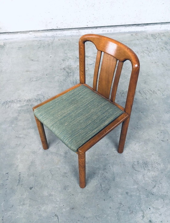 Image 1 of Set van 6 eetkamerstoelen in eikenhout, Duits design uit de jaren 70