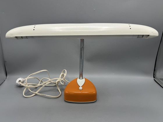 Image 1 of Zeldzame Matsushita / National tafellamp – model FS-193E – beige/oranje – 1970