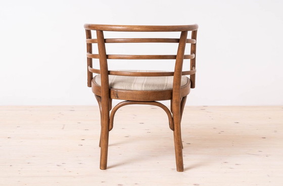 Image 1 of Set van 2 Thonet fauteuils, model B246, jaren 30, gerestaureerd en opnieuw gestoffeerd