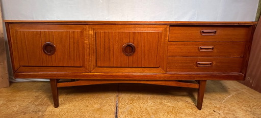 Superbe buffet en teck Mid Century 1960 - Classique du design britannique