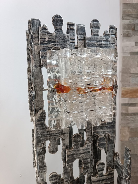 Image 1 of Spectacular brutalist lamppost by Albano Poli for Poliarte, 1970s